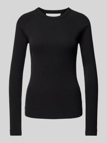 G-Star Raw Slim Fit Longsleeve in Ripp-Optik in Black, Größe XS