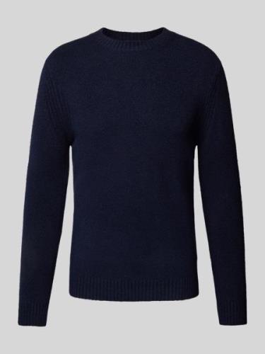 Cinque Strickpullover mit Rundhalsausschnitt Modell 'ZAC' in Marine, G...