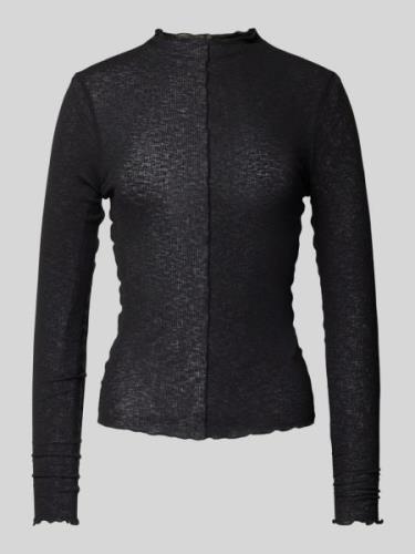 LeGer by Lena Gercke Longsleeve mit Stehkragen Modell 'Mia' in Black, ...