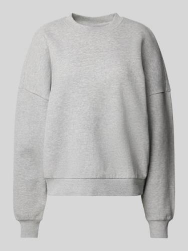 Review Essentials Crewneck Sweatshirt in Hellgrau Melange, Größe XS