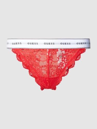 Guess String mit Spitze Modell 'BELLE BRAZILIAN' in Rot, Größe XS