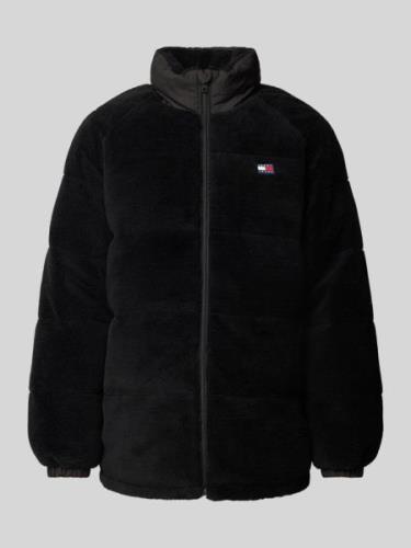 Tommy Jeans Jacke mit Teddyfell in Black, Größe M