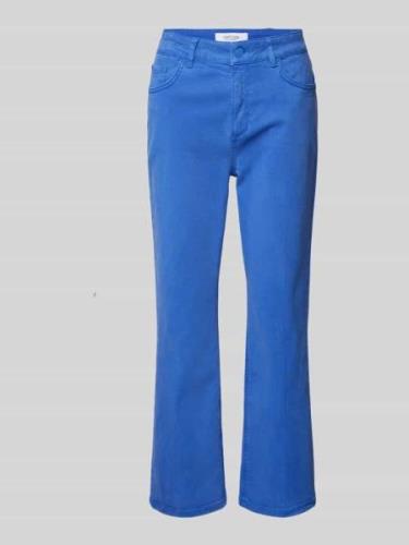 comma Casual Identity Hose mit verkürztem Schnitt in Blau, Größe 36