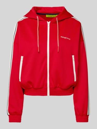 TheJoggConcept Sweatjacke mit Kapuze Modell 'SIMA' in Rot, Größe M