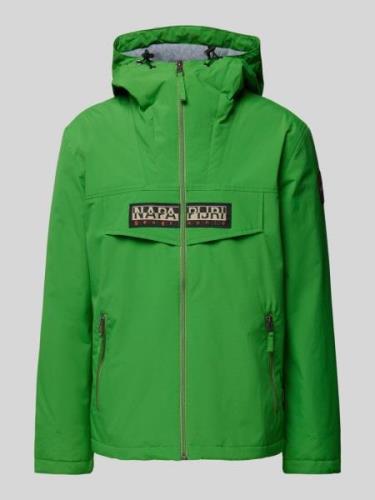 Napapijri Jacke mit Label-Patch Modell 'RAINFOREST' in Gruen, Größe M