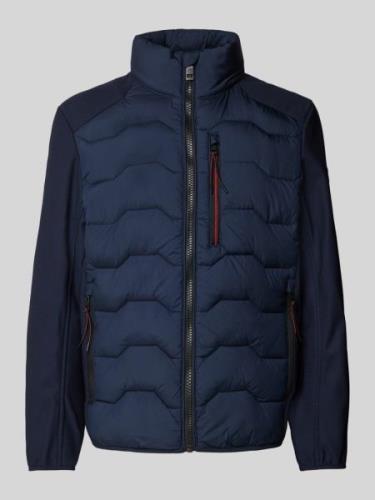 Tom Tailor Regular Fit Steppjacke mit Struktur-Mix in Marine, Größe XX...