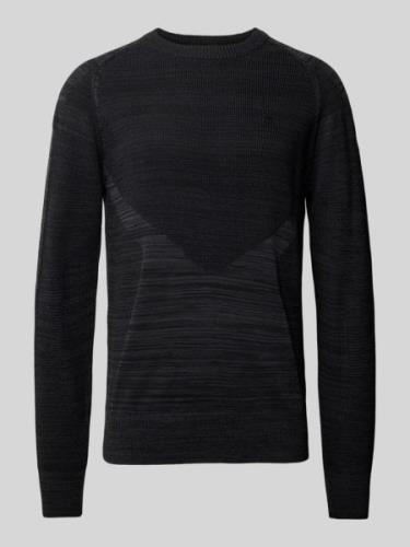 G-Star Raw Strickpullover mit Strukturmuster in Black, Größe S