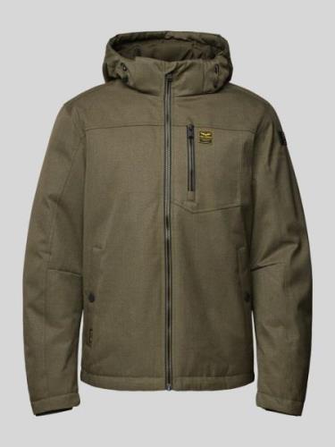 PME Legend Jacke mit Label-Patch Modell 'STRATOR' in Oliv, Größe XXXL