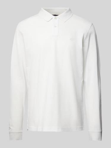 MCNEAL Regular Fit Poloshirt mit Label-Stitching in Offwhite, Größe M