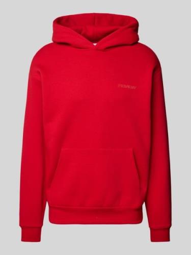 REVIEW Essentials Logo Hoodie in Rot, Größe M