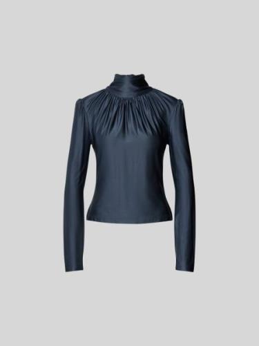 Rabanne Bluse mit Raffungen in Black, Größe M/L