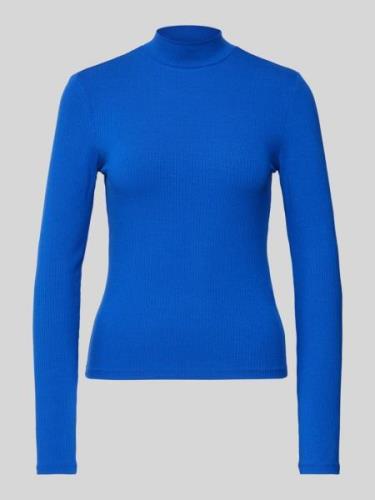 Vero Moda Longsleeve mit Stehkragen Modell 'MARY' in Blau, Größe M