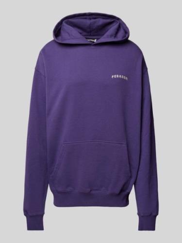 Pegador Oversized Hoodie mit Label-Stitching Modell 'BUFORD' in Lila, ...