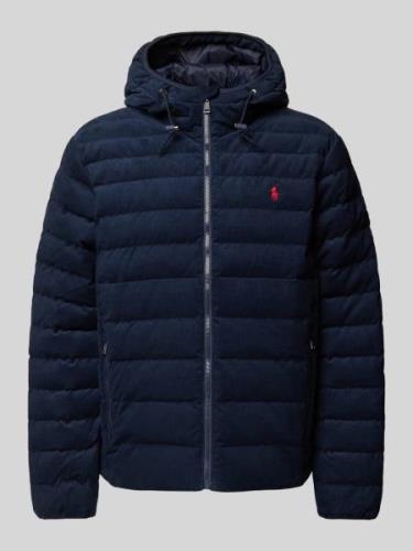 Polo Ralph Lauren Steppjacke mit Logo-Stitching in Marine, Größe M