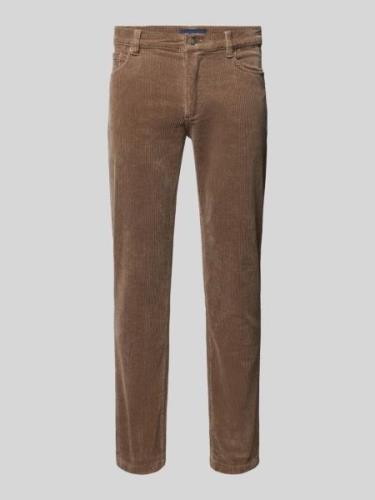 Christian Berg Men Cordhose im 5-Pocket-Design in Taupe, Größe 33/30