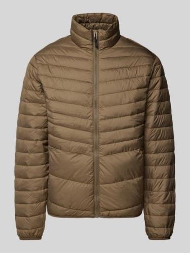 Jack & Jones Steppjacke mit Stehkragen Modell 'STATE' in Oliv, Größe S