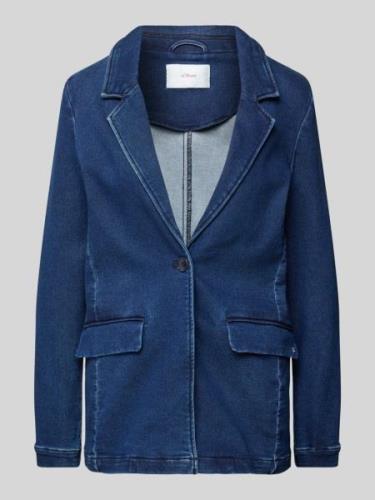 s.Oliver RED LABEL Blazer mit Reverskragen in Jeansblau, Größe 44