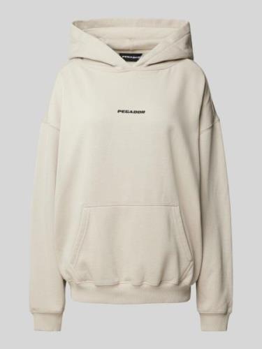 Pegador Oversized Hoodie mit Label-Print Modell 'CLARITA' in Beige, Gr...