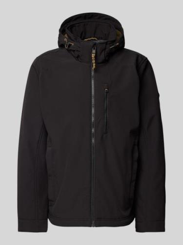 camel active Blouson mit Reißverschlusstasche in Black, Größe 54