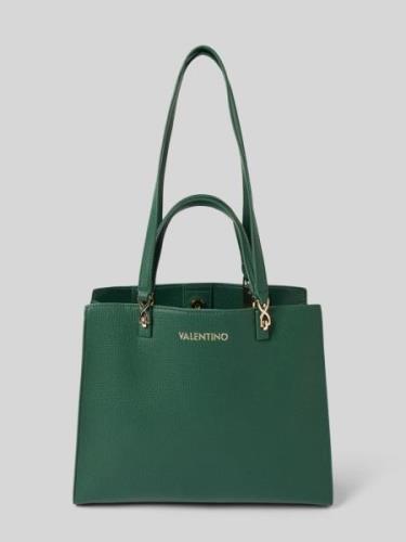 VALENTINO BAGS Handtasche mit Label-Print Modell 'STEREO' in Dunkelgru...