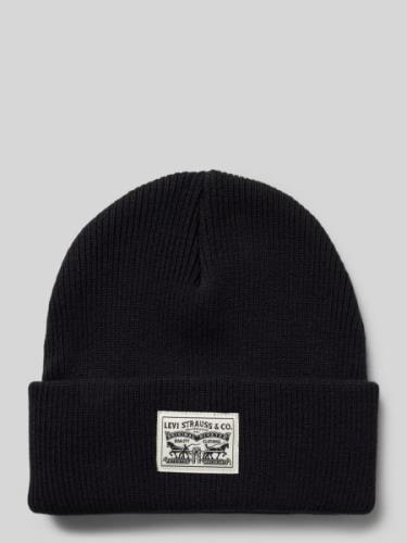 Levi's® Beanie mit Label-Patch Modell 'BACKPATCH' in Black, Größe One ...