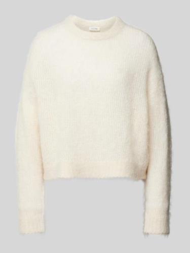 American Vintage Strickpullover mit Rundhalsausschnitt in Offwhite, Gr...