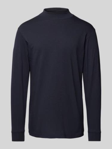 RAGMAN Longsleeve mit gerippten Abschlüssen in Marine, Größe XXL