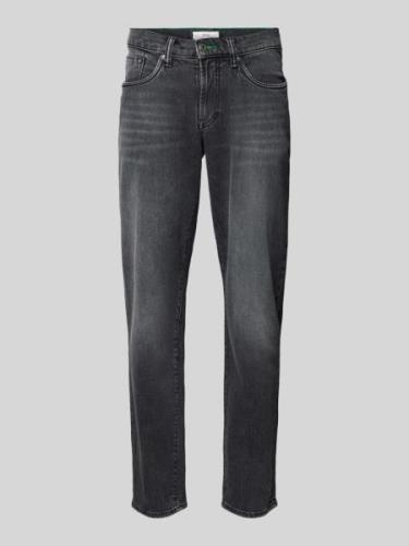 Brax Jeans mit 5-Pocket-Design in Anthrazit, Größe 33/34