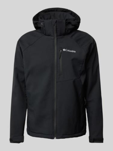 COLUMBIA Softshell-Jacke mit Label-Print Modell 'CASCADE RIDGE' in Bla...