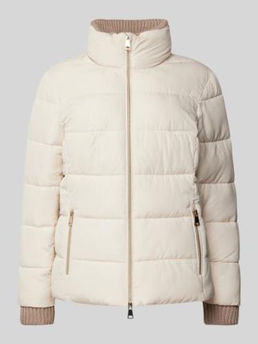 WHITE LABEL Steppjacke mit Stehkragen in Offwhite, Größe 46