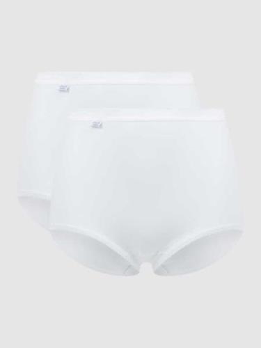 Sloggi Panty mit Stretch-Anteil im 2er-Pack Modell 'Maxi' in Weiss, Gr...