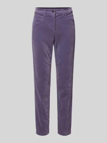 Luisa Cerano Regular Fit Jeans im 5-Pocket-Design in Mauve, Größe 40