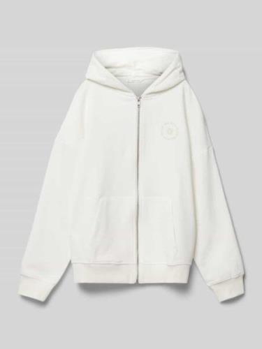 Mango Sweatjacke mit Kapuze in Offwhite, Größe 146