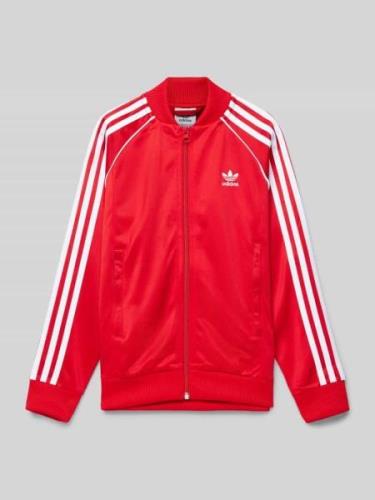 adidas Originals Sweatjacke mit Label-Stitching in Rot, Größe 152