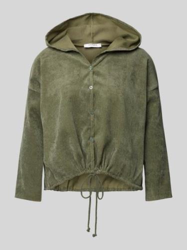 ZABAIONE Jacke mit Knopfleiste in Khaki, Größe XXL