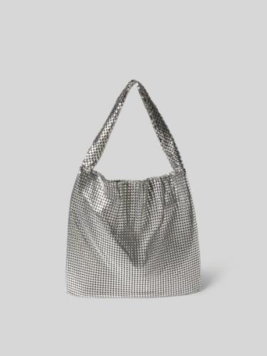 Rabanne Handtasche im Metallic-Look in Silber, Größe One Size