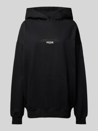 Pegador Oversized Hoodie mit Label-Print Modell 'SONIA' in Black, Größ...