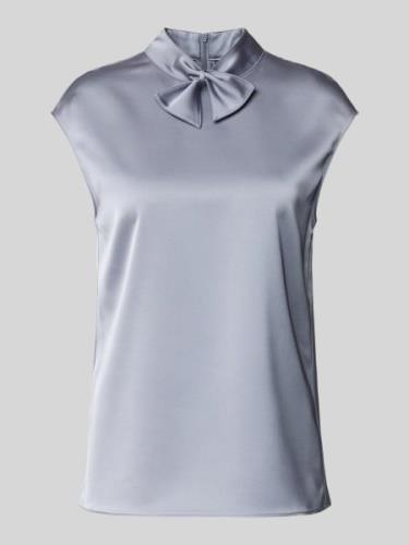 Emporio Armani Bluse mit Schleifen-Detail in Hellblau, Größe 38