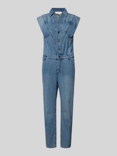 Bash Jumpsuit mit Knopfleiste in Hellblau, Größe 42