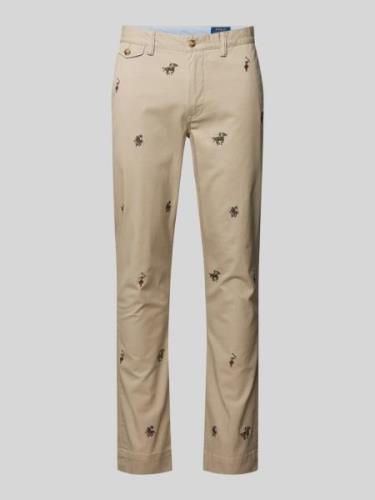 Polo Ralph Lauren Stoffhose mit Pattentasche in Khaki, Größe 33/32