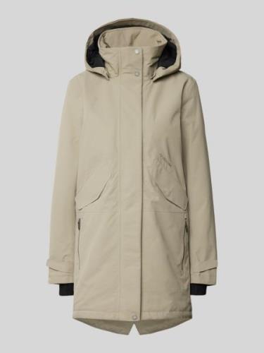 Didriksons Parka mit Reißverschlusstaschen Modell 'INDRA' in Beige, Gr...