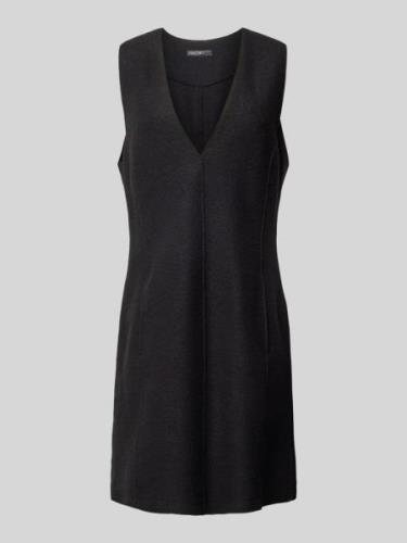 Marc Cain Minikleid mit V-Ausschnitt in Black, Größe 40