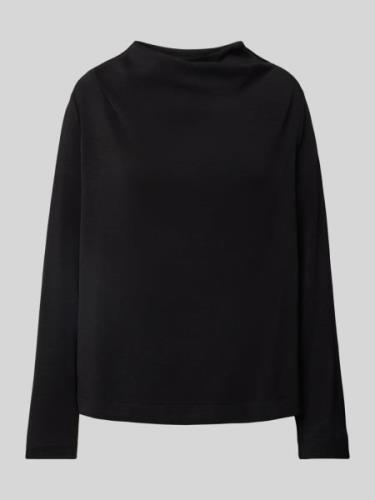 s.Oliver BLACK LABEL Sweatshirt mit Wasserfallausschnitt in Black, Grö...