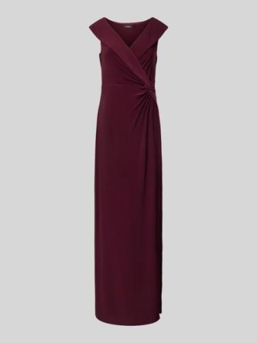 Lauren Ralph Lauren Abendkleid mit Knotendetail Modell 'LEONIDAS' in B...