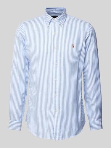 Polo Ralph Lauren Regular Fit Freizeithemd mit Label-Stitching in Bleu...