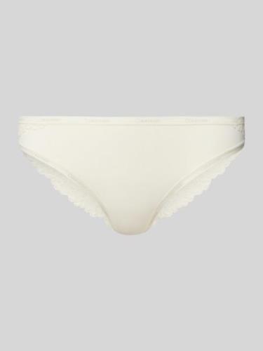 Calvin Klein Underwear String mit Label-Prints in Offwhite, Größe XL