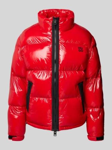 HUGO Steppjacke mit Stehkragen Modell 'Biron' in Rot, Größe S