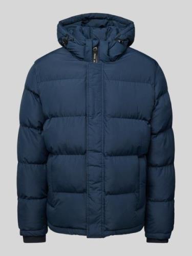 Pepe Jeans Steppjacke mit Kapuze Modell 'Tobias' in Marine, Größe XL