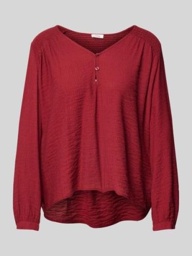 s.Oliver RED LABEL Relaxed Fit Bluse aus Viskosemix mit Smok Details i...