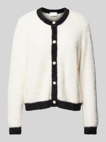 Jake*s Collection Strickpullover mit Rundhalsausschnitt in Offwhite, G...